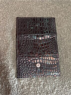 Holy Cow Couture Croc-Embossed Foldover Wallet